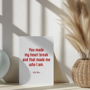 Poster con citazioni di crepacuore / Poster ispiratori / Arte digitale da scaricare / Amore e dolore reali / Decorazione da parete / Citazione Little Mix