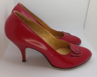 Red vintage shoes