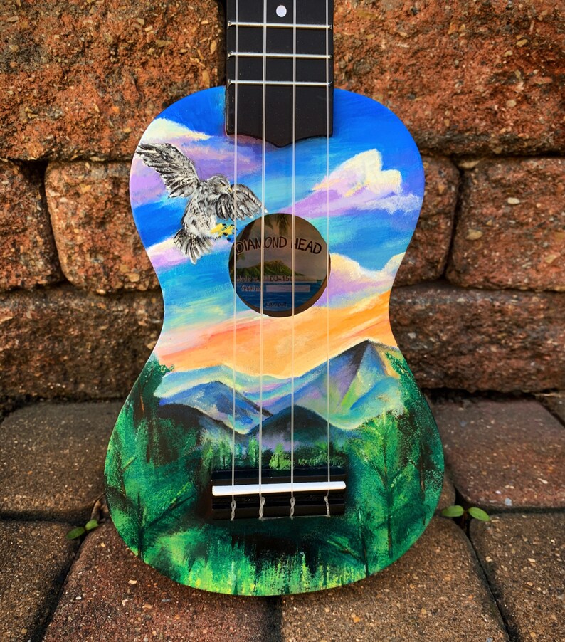 Custom Painted Ukulele / Personalized Order Soprano Ukulele / Etsy