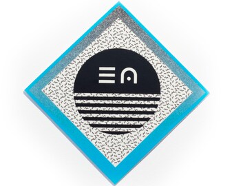 Memphis Pattern autocollant décalcomanie des années 80 nostalgie synthwave vibes et l’amour