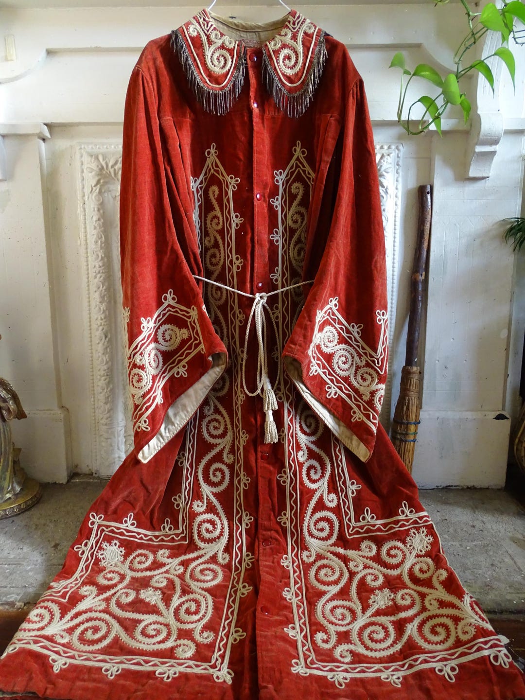 Old Robe Flag Antique 1910's Independent Order of Odd Fellows (IOOF) Velvet ...