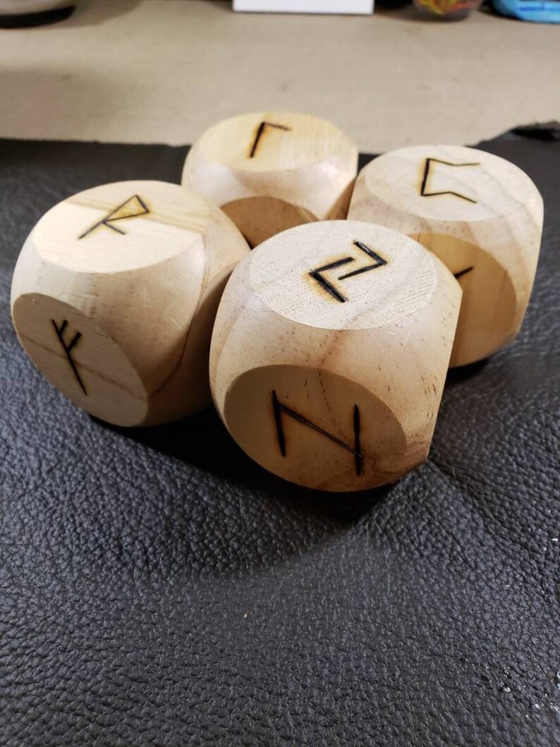 Large Decorative Rune Dice Etsy