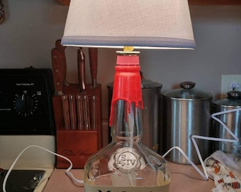 Liquor bottle lamp