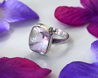 Anello Ametrino / Misura - 8.75 / Anello in argento sterling / Anello con pietre preziose / Gioielli Ametrino / Anello di cristallo