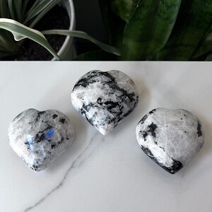 Rainbow Moonstone Heart / Rainbow Moonstone Crystal / Crystal Heart
