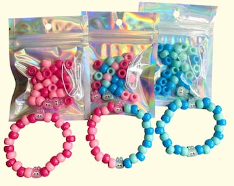 Labubu DIY Bracelet Kit: Kids Beaded Jewelry - Party Favor