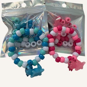 DIY Axolotl Charm Bracelet Kit - Cute Handmade Charm Bracelet Gift for Kids & Teens, Unique Axolotl Jewelry Craft Set