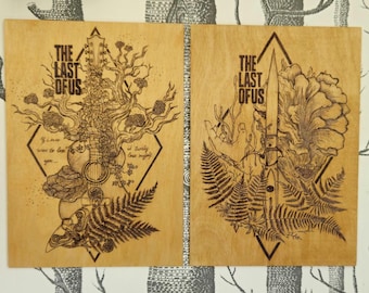 The Last of Us-inspired burned A4 art