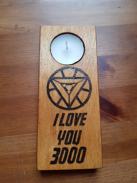 Fait A La Main Bois Brule Avengers Endgame Iron Man Citation Etsy France