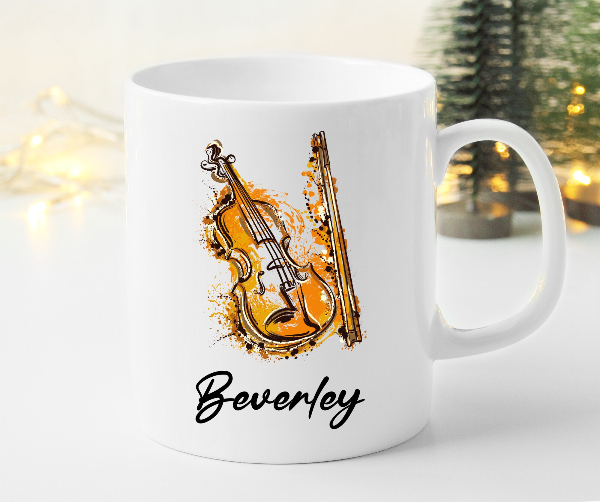 Violin Mug violin Gift violin Present violin Coffee Cup Etsy