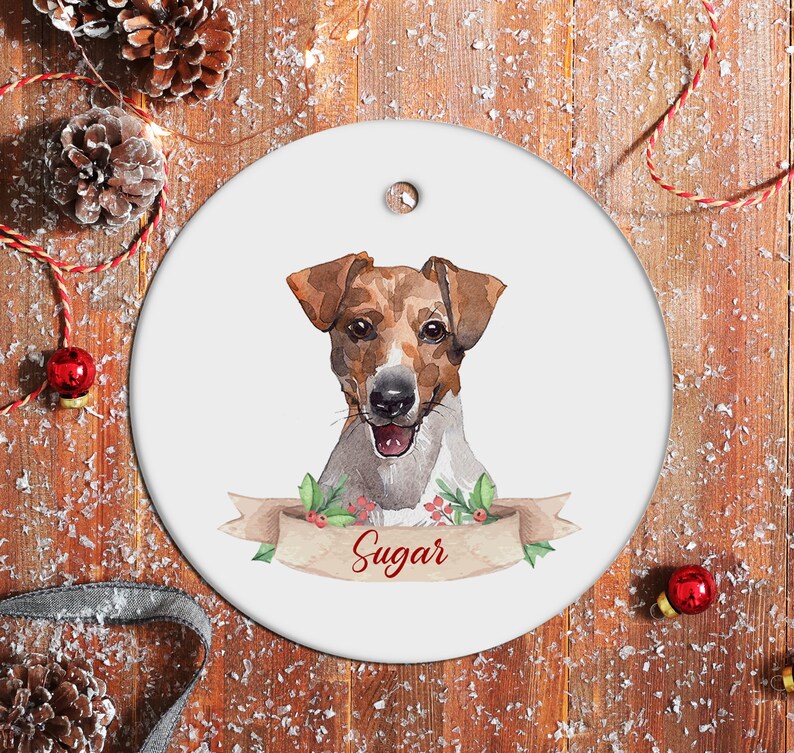 Jack Russell Ornament Jack Russell Christmas Tree Ornament Etsy