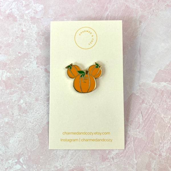 Autumn pumpkins pin disney hidden mickey fall enamel pins