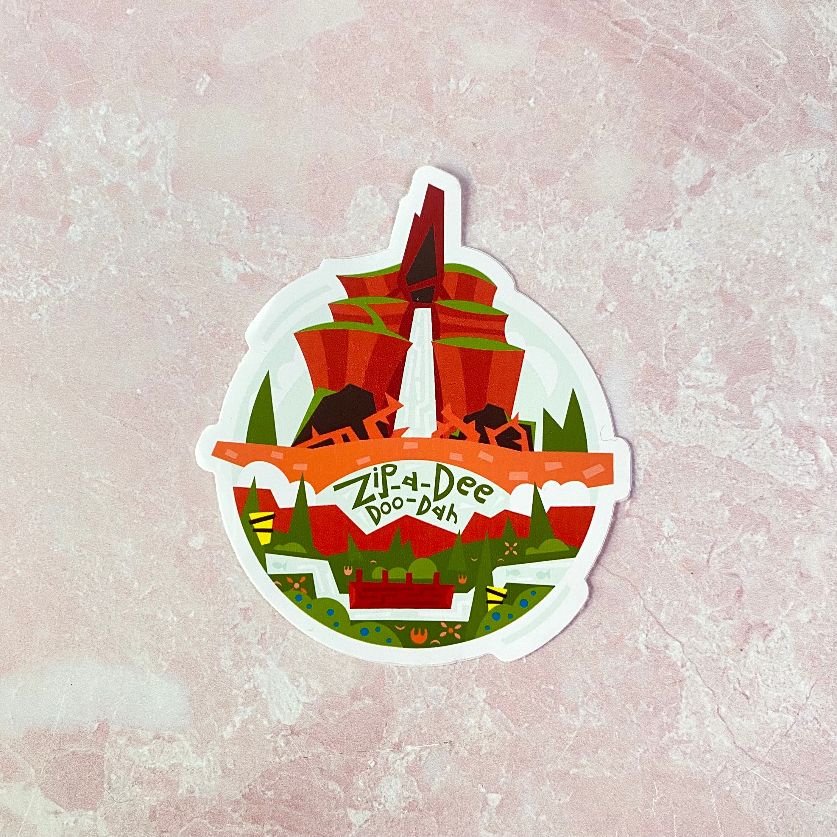 Zip a dee doo dah splash mountain inspired Disney attraction cute vin…