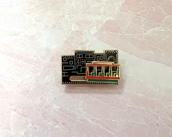 Main Street USA trolley magic kingdom interactive sliding enamel pin disney lapel pin