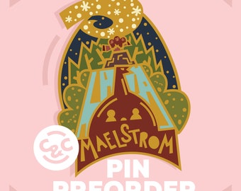 Maelstrom classic epcot ride inspired enamel pin disney world lapel pin
