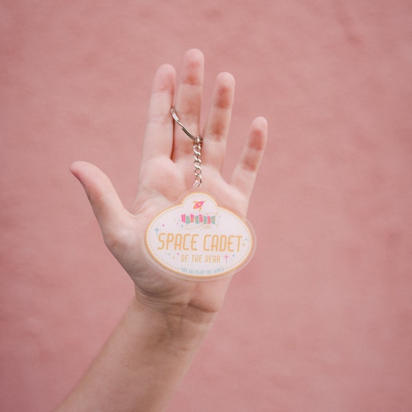 Space cadet tomorrowland cute small keychain