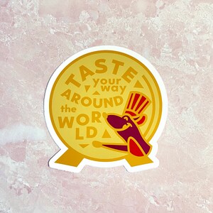 Ratatouille Epcot cute vinyl small sticker design