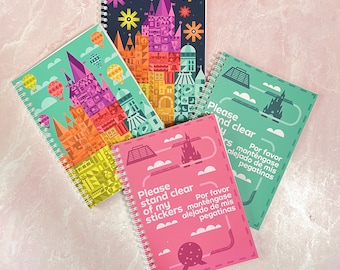 Disney themed reusable sticker books