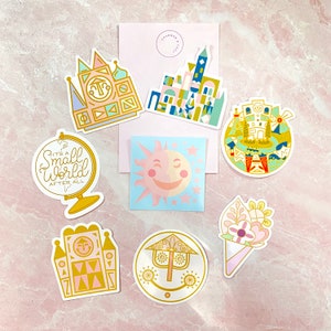 Small world sticker pack disney parks inspired