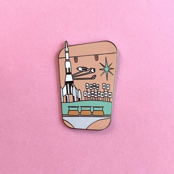 Hard enamel pin Tomorrowland Disneyland Disney world inspired lapel pin