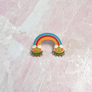 Kermit the frog rainbow connection disney inspired hard enamel pin