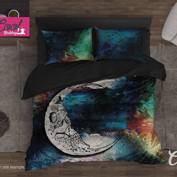 Eternal Skull Blossoms 3-Piece Quilted Bedding Set GFTOHD6817
