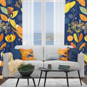 Bohemian Curtains – Hippie, Colored Floral Drapes – Rod Pocket Window Panels – Boho Home Decor by CoolBedding, C17