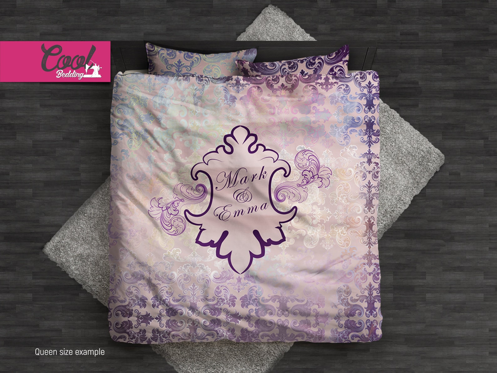 Personalized Wedding Bedding Set Wedding Gift Bed Cover Etsy