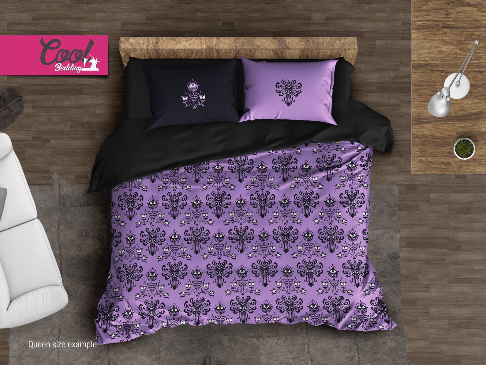 Bedding Set Haunted Mansion Inspired Haunted Mansion Pattern Etsy