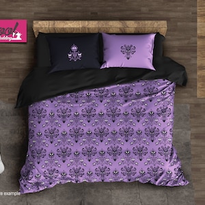 Haunted Mansion Wallpaper Pattern Printed Comforter Etsy