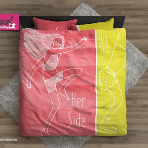 Rules of Couples Duvet Cover – His and Hers Bedspread – Romantic Bedding Set – Anniversary Gift Comforter by CoolBedding, B133