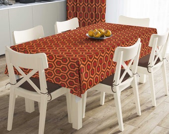 Modern Geometric Microfiber Tablecloth or Runner: The Shining Pattern, T10
