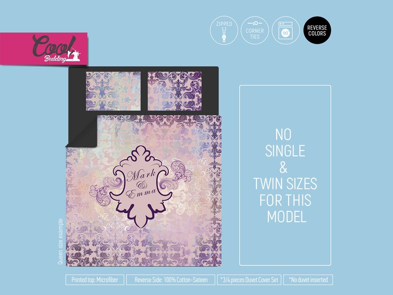 Personalized Wedding Bedding Set Wedding Gift Bed Cover Etsy