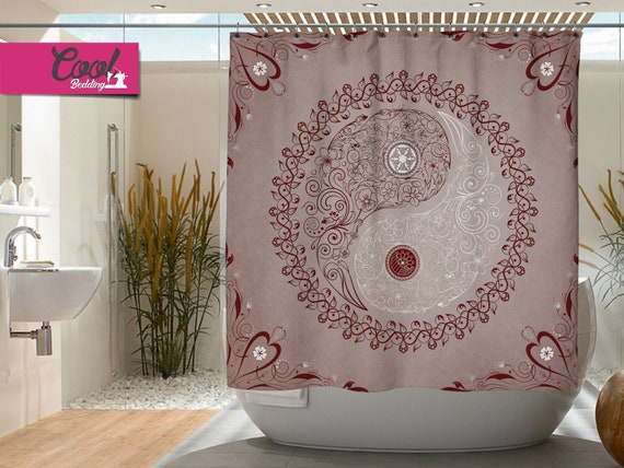 Mandala Shower Curtain Bohemia Curtain Background Cloth Bathroom Waterproof Dec