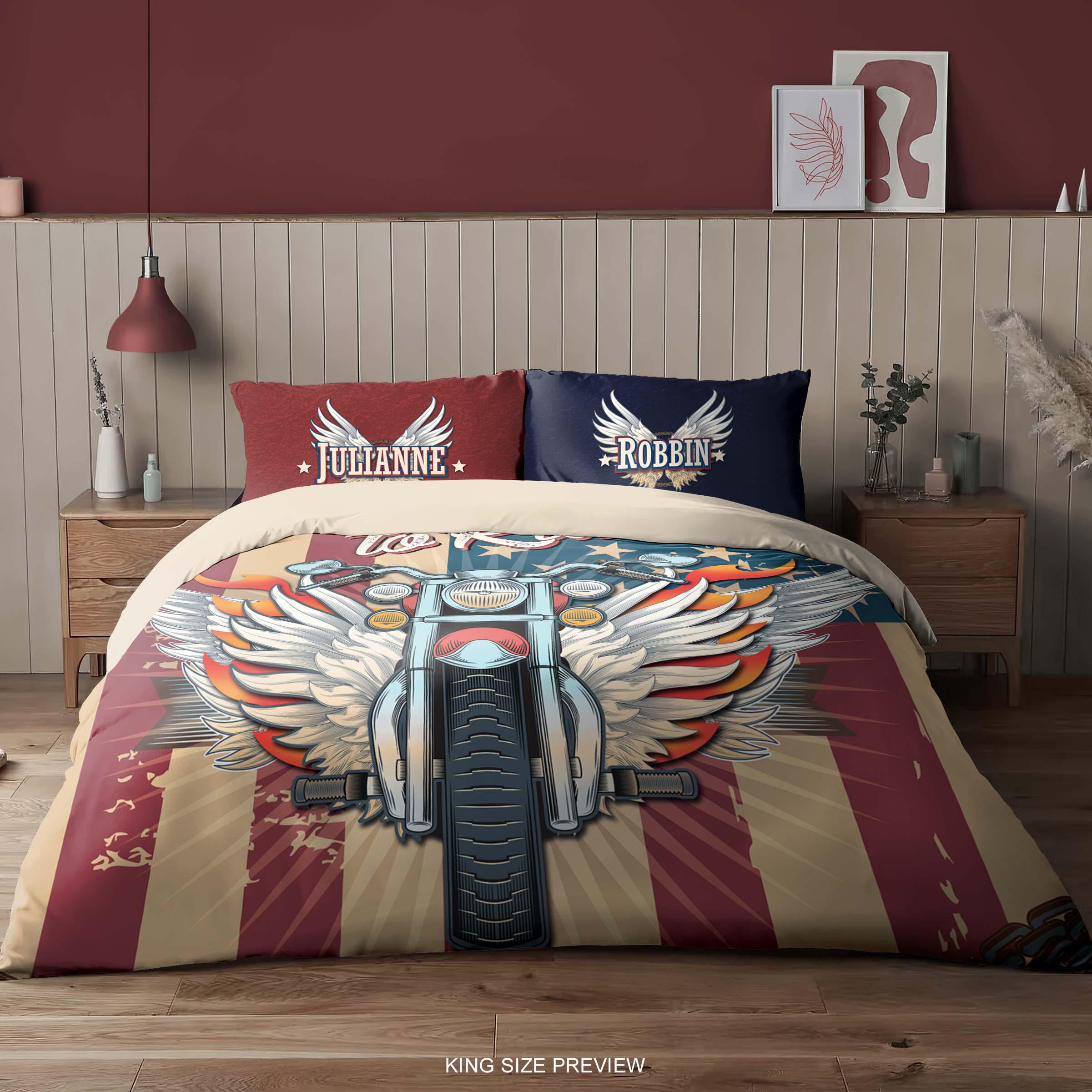 Set copripiumino per letto matrimoniale, con stampa 3D, con