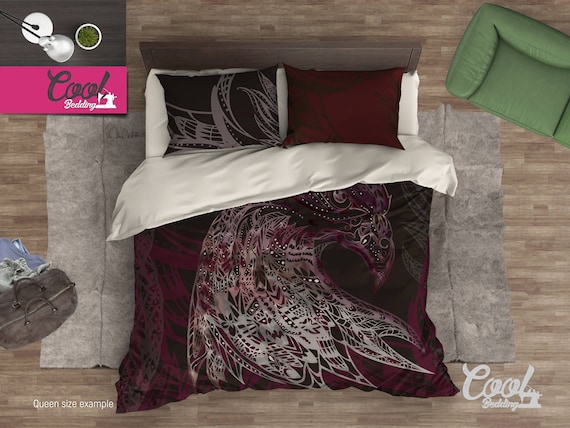 Eagle Eye Duvet Cover Tribal Comforter Bohemian Bedding Etsy