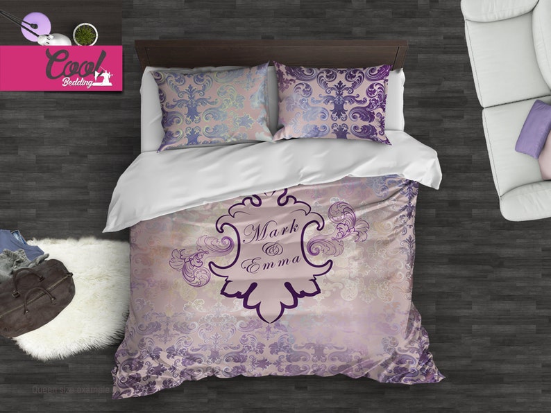 Personalized Wedding Bedding Set Wedding Gift Bed Cover Etsy