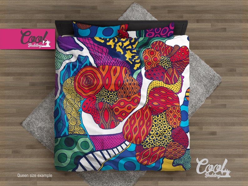 Japanese Garden Bedding Set Harajuku Duvet Cover Image 0
