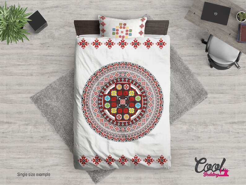 Tribal Bedding or Comforter Set Boho Bedding Set 114 Vintage Bohemian Bedding Mexican folk Duvet Cover