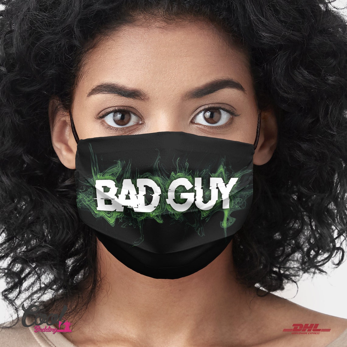 Bad Guy Face Mask Reusable Face Covering Washable Face Mask Etsy