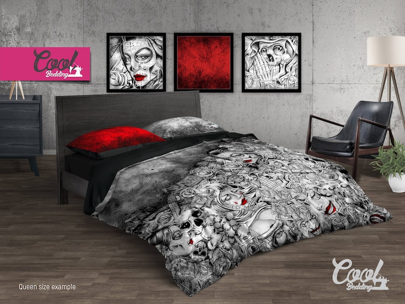 Sugar Skull Bedding Set Duvet Cover 50