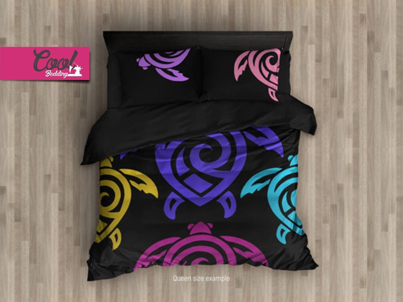 Kids Bedding Kids Duvet Cover Setturtle Bedding Set Etsy