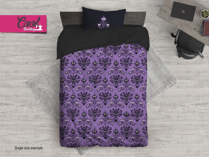 Bedding Set Victorian Pattern, Vintage Comforter, Duvet Cover Set Retro Design, 205 image 4