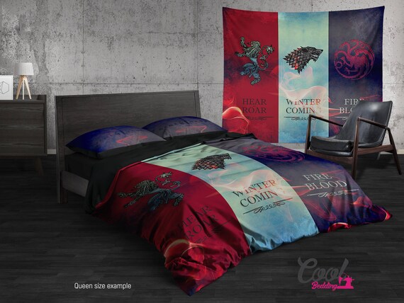 Game Of Thrones Bedding Set Inspired By Game Of Thrones Kids Duvet Cover Got Bedding Kids Bedroom Decor 55