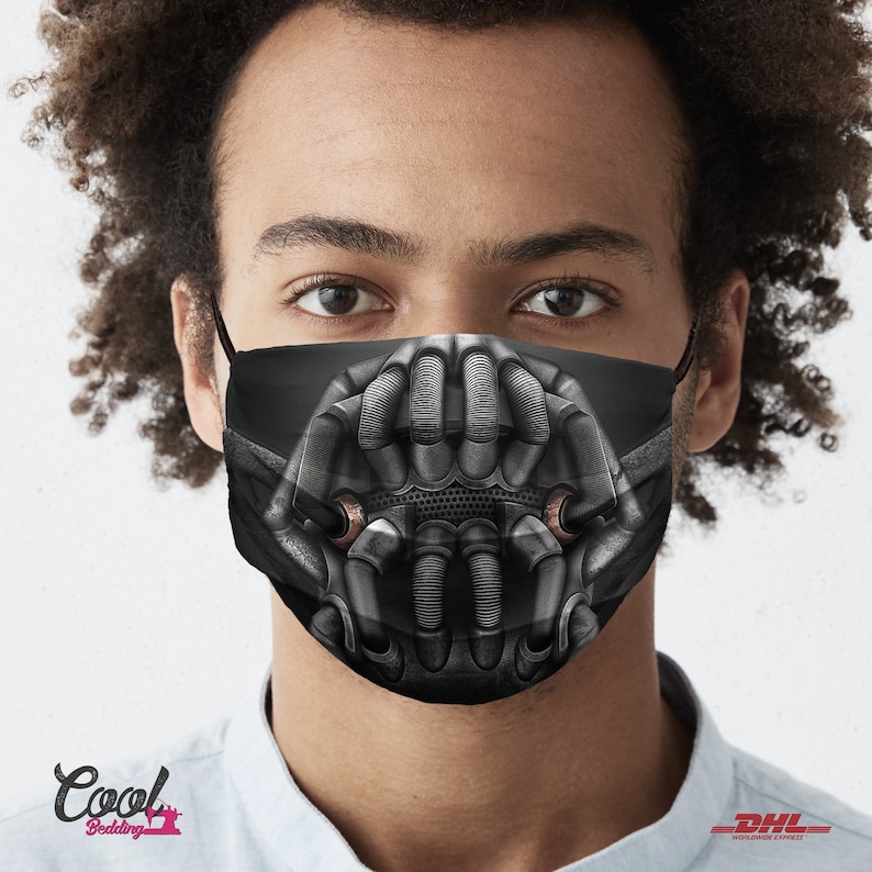Bane Face Mask Reusable Face Mask Dark Knight Face Covering Etsy
