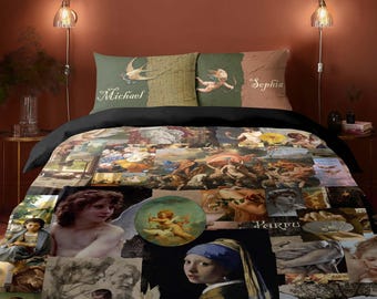 Renaissance Art Collage Bedding Set: Custom Duvet Cover, B270