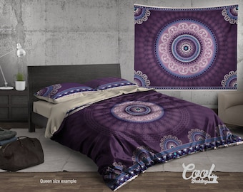 Housse de couette 220x240cm - 3D Mandala - Lotus Flower - Bohemian