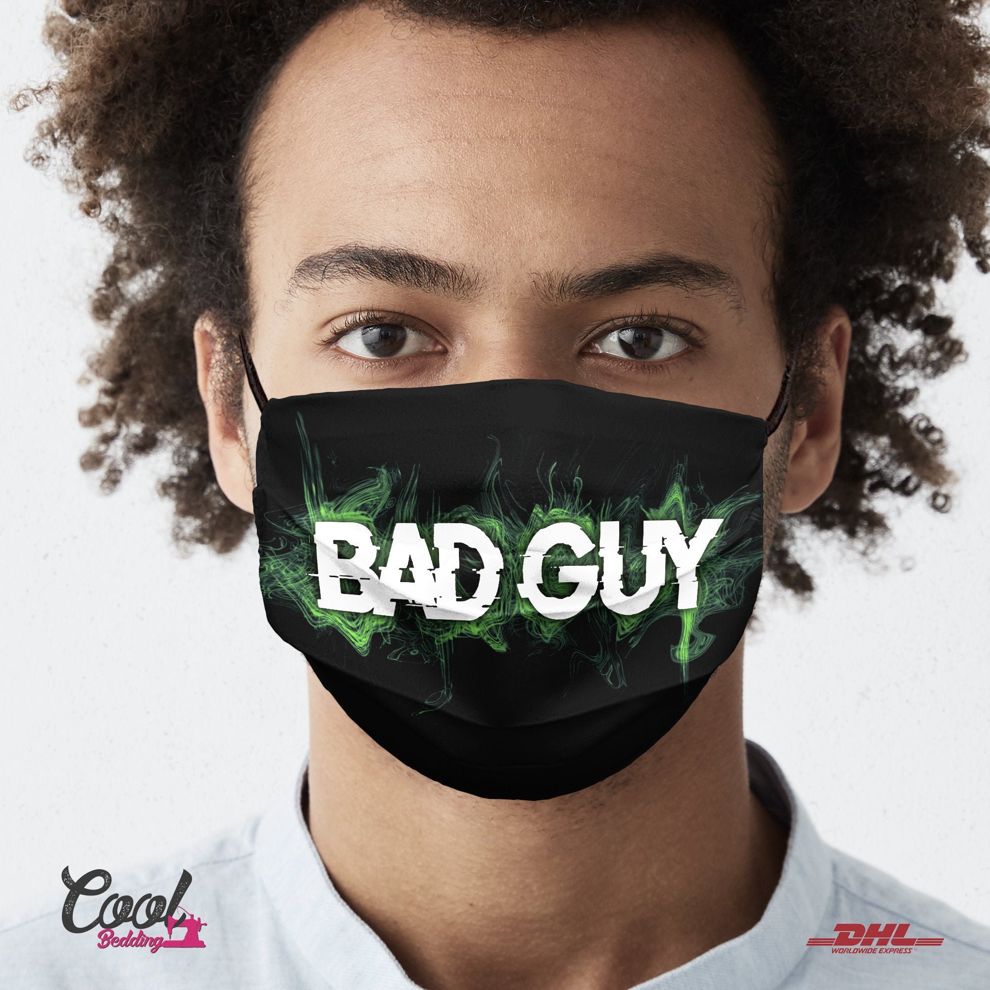 Bad Guy Face Mask Reusable Face Covering Washable Face Mask Etsy