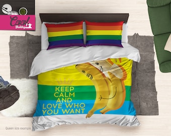 Gay Pride Duvet Cover Queen Homosexual 