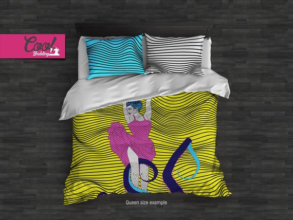 Punk Sea Duvet Cover Set Pop Art Beddings Art Print King Etsy